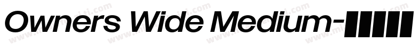 Owners Wide Medium字体转换